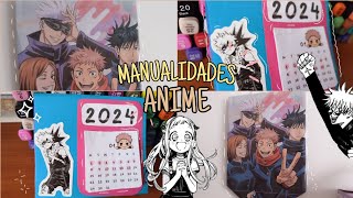 MANUALIDADES DE ANIMECALENDARIOdiy facil [upl. by Turino775]