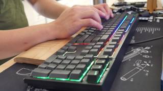 Realforce RGB 15mm PBT Keycaps Typing Sounds [upl. by Ronaele]