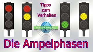 Die Ampelphasen Tipps  Verhalten Vorfahrt  Ampel rot  gelb  grün  Fahrstunde [upl. by Einnor]