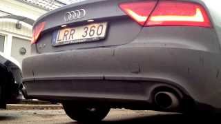 Audi A7  28 TFSI Rev  Full exhaust [upl. by Nimzay]