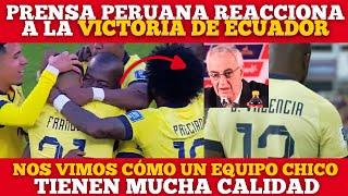 Prensa Peruana Reacciona A la Victoria de la Selección De Ecuador vs Peru [upl. by Pollitt]