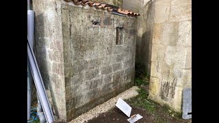 Lime Rendering the outside Bathroom wall Kitchen Tops amp painting on our 204 year old French House [upl. by Nanda611]