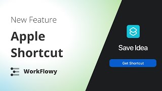 Workflowy Apple Shortcut  Quick Capture [upl. by Gile757]