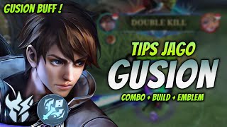 CARA MAIN GUSION BUFF  BUILD amp EMBLEM GUSION TERBARU 2024   GUSION JUNGLER GAMEPLAY [upl. by Esyak902]