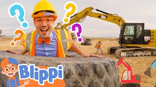 Excavator Excitement Digging into Fun and Learning  BLIPPI  Kids TV Shows  Cartoons For Kids [upl. by Yanahc]