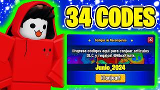 🚨 34 CODIGOS ACTIVOS DE BLOX FRUITS JUNIO 2024 🚨 [upl. by Ttezzil70]