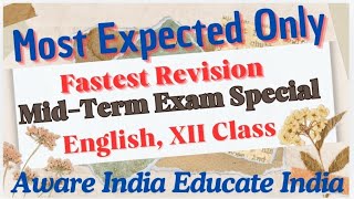 MidTerm Exam Spl XII English [upl. by Erdnael]