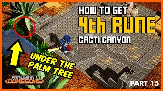 Minecraft Dungeons  How to get Fourth Rune  Cacti Canyon [upl. by Novyart553]