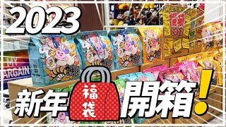 【開箱】🎊2023日本新年福袋👜 分享一下我們買到的東西😊 [upl. by Nahsab932]