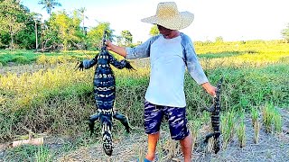 NAKAKATAKOT ANG NAHULI KONG BAYAWAK  Monitor Lizard Hunting [upl. by Anehsat]