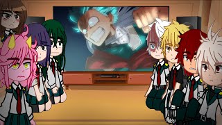 Bnha students react to Deku vs Overhaul  FORGOTTEN DEKU AU  credits in desc  Emi Hani [upl. by Nigem]