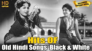 Old Hindi Songs Black amp White  Ultimate Bollywood Hit Songs Jukebox [upl. by Eiuqnom159]