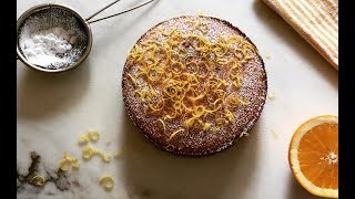 Gluten Free Orange and Lemon Polenta cake  Gâteau à la polenta Citron Orange [upl. by Idnib]