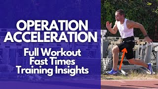 Quality Acceleration Workout With PR Level Times [upl. by Narahs495]