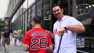 Adrian Gonzalez Hits Grounders to Fans [upl. by Ehcram]