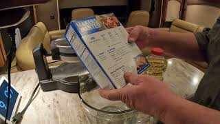 Mixing Krusteaz Belgian Waffle Batter Breakfast Bar Ajo Arizona 2 January 2023 GX010001 [upl. by Ashelman465]