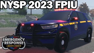 New York State Police 2023 FPIU Livery  Emergency Response Liberty County ROBLOX [upl. by Darius]