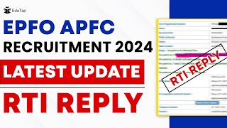 🔴UPSC APFC Exam Notification 2024  EPFO APFC Recruitment and Vacancies Latest Update [upl. by Annaear]