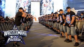 An army of John Cenas make their WrestleMania entrance WrestleMania 25 [upl. by Head]