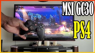 How To Connect MSI GC30 Game Pad To PlayStation 4 [upl. by Ordnazil55]