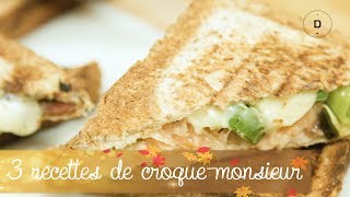 3 recettes de croquemonsieur [upl. by Forester]