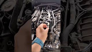 bmw rail pressure sensor replacement bmw shorts shortvideo short youtubeshorts [upl. by Elodea]