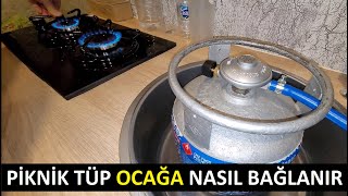 Piknik tüpü ocağa nasıl takılır bağlanır  Dar çember geniş çember tüp  2 kg tüp [upl. by Dalli]