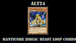 Manticore Zodiac Beast Loop Combo  Deckout [upl. by Ellednek]