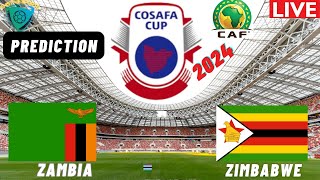 Zambia vs Zimbabwe COSAFA Cup 2024 Football Match Preview  Who will win [upl. by Nefen]