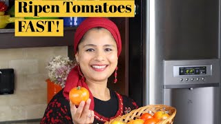 How To Ripen Tomatoes Faster Or Any Vegetables Or Fruits So Easy  Hacks [upl. by Amo]