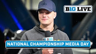 CFP National Championship Media Day Michigan amp Washington Preview Title Game  B1G Live [upl. by Ertsevlis]