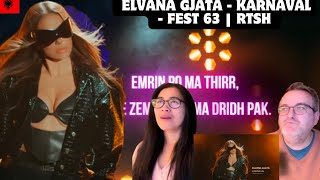 Elvana Gjata  Karnaval  Fest 63  RTSH  🇩🇰REACTION [upl. by Richman]