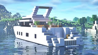 How To Build a Yacht  Minecraft Tutorial [upl. by Levram134]