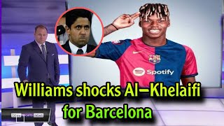 Breaking news Neco Williams shocks AlKhelaifi for Barcelona [upl. by Nomi]