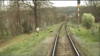 Train Kralupy  Kladno in driver cab video 1 [upl. by Yanej]