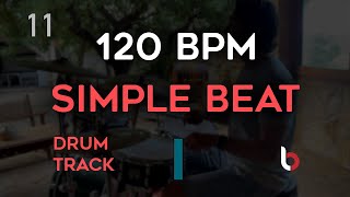 120 BPM Drum Beat  Simple Straight [upl. by Esille635]