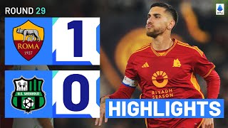 ROMASASSUOLO 10  HIGHLIGHTS  Pellegrini secures three points for Giallorossi  Serie A 202324 [upl. by Inkster305]