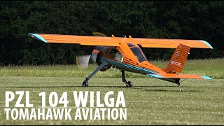 PZL 104 WILGA  GLIDER TOWING  TOMAHAWK AVIATION [upl. by Aryhs]