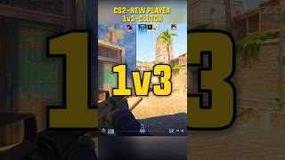 CS2NEW PLAYER2 1v3 Clutchcsgo csgo2 shorts youtubeshorts [upl. by Terhune]