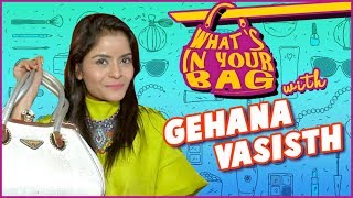 Gehana Vasisth Handbag SECRET REVEALED  Whats In Your Bag  TellyMasala [upl. by Jelsma]