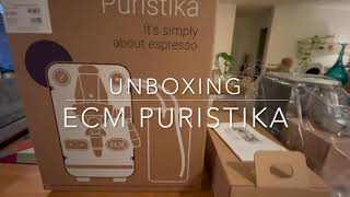 ECM Puristika Unboxing [upl. by Neirol]