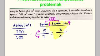 PROPORTZIONALTASUN KONPOSATUKO PROBLEMAK DBH2 DBH3 [upl. by Erodeht965]