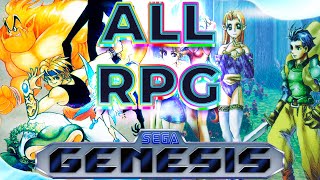 All 55 RPG Games Sega Genesis  Mega Drive roleplaying games [upl. by Osner185]