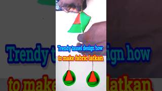 Trendy tassel design how to make fabric latkan latkan shyampublictailors fancylatkan [upl. by Barren]