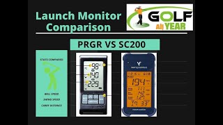 Launch Monitor Comparison  PRGR vs Swing Caddie 200 [upl. by Kentigerma]