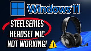 Fix SteelSeries Headset Mic Not Working in Windows 1110 2024 Solution [upl. by Whale]