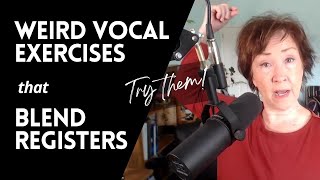 Weird Vocal Exercises that Blend Head and Chest Registers [upl. by Fesoj100]