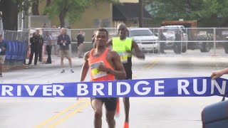 Athana Kioko wins Cooper River Bridge Run in 2023 [upl. by Subocaj719]