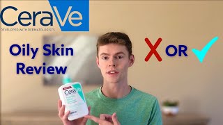 Oily Skin Review Cerave Foaming Facial Cleanser [upl. by Macmillan]