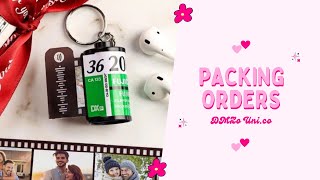 MyVlog1 Packing Orders Photoroll Canister Keychain DMZounico Shopee Export [upl. by Nwatna]